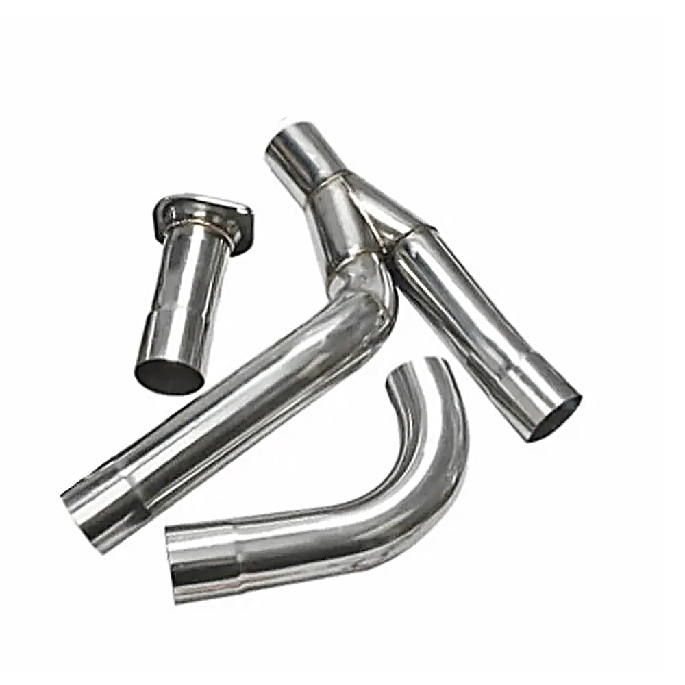 Long Tube 304 Stainless Steel Exhaust Headers & Y-Pipe Kit - Fits 1999-2006 Chevy Silverado GMC Sierra 1500 2500 4.8L 5.3L 6.0L V8 2WD