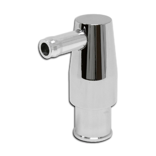 Polished Billet Aluminum PCV Valve Breather Tube 3/4" Neck w/ Grommet for Chevy Ford Mopar (P8489)