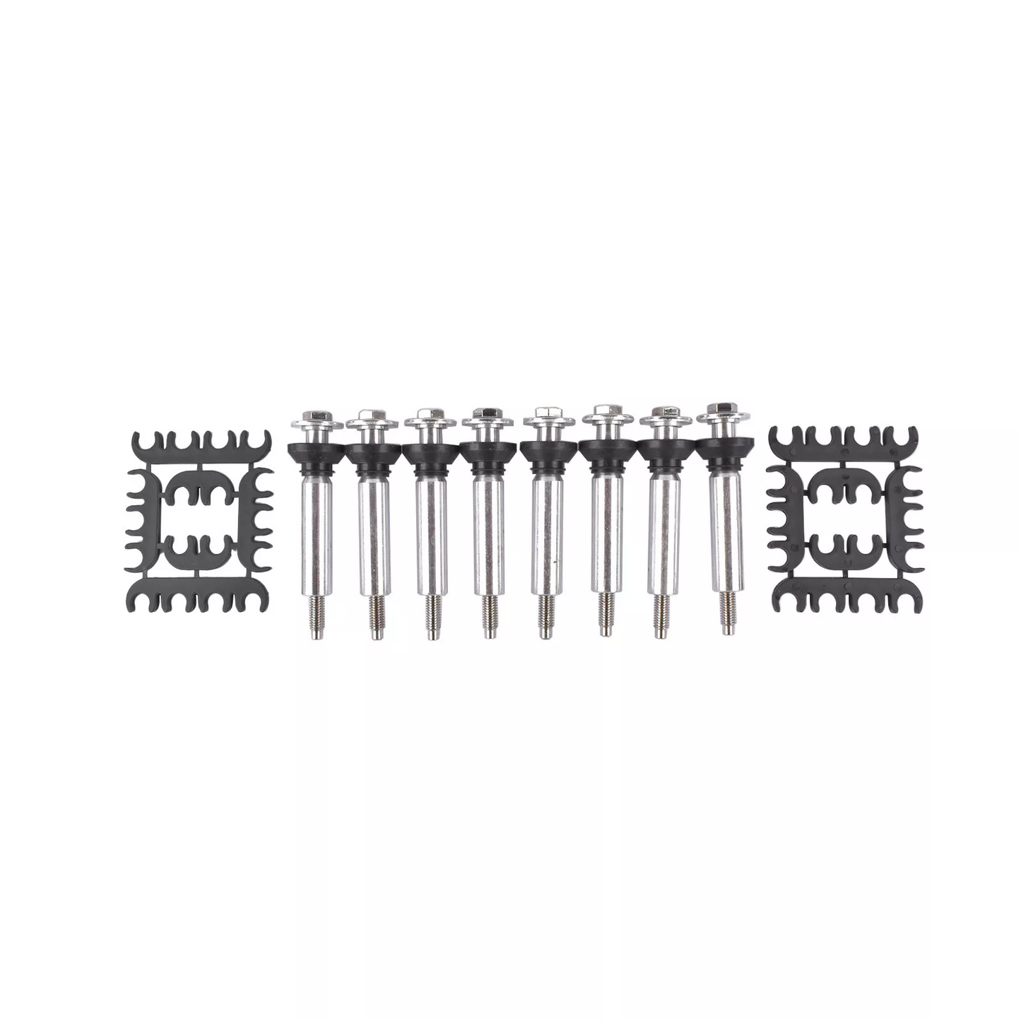 Complete LS Engine Dress-Up & Ignition Performance Kit – Polished Finned Valve Covers, 8 Coil Packs & 8.5mm Plug Wires for GM LS2 LS3 LS7 LS9(P8579-WCS)