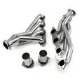 Mid-Length 16-Gauge Stainless Steel Exhaust Headers - Fits Chevy BBC 454 Chevelle Camaro Square Port
