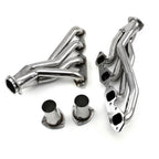 Mid-Length 16-Gauge Stainless Steel Exhaust Headers - Fits Chevy BBC 454 Chevelle Camaro Square Port