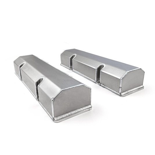 Fabricated Satin Tall Valve Covers for 1958β86 Chevy SBC 283 327 350 400 β No HoleοΌPVC8535οΌ