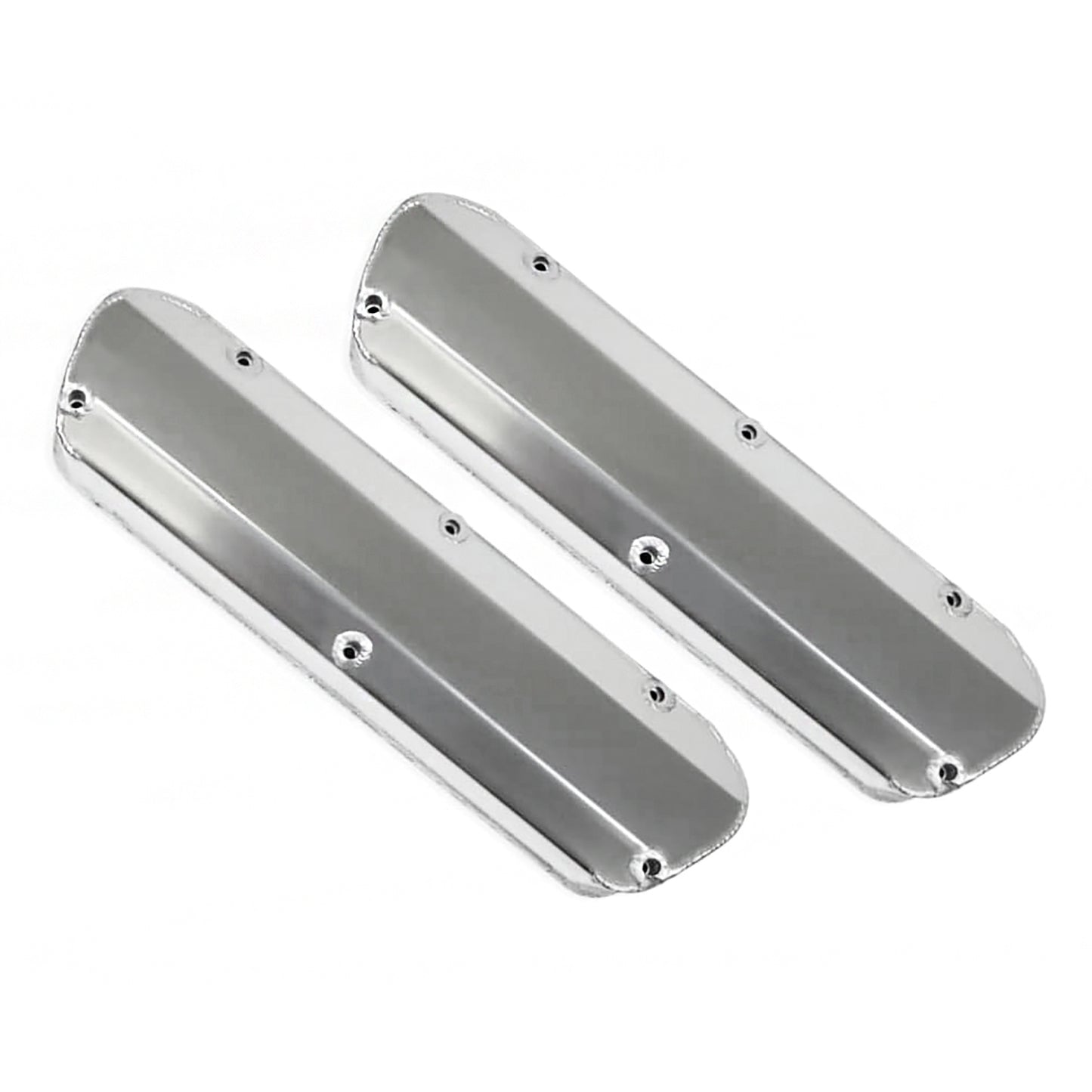 Polished Fabricated Aluminum Valve Covers for Ford SB 289 302 351W V8 (1962–1985) – Tall, No Holes(PVC8543)