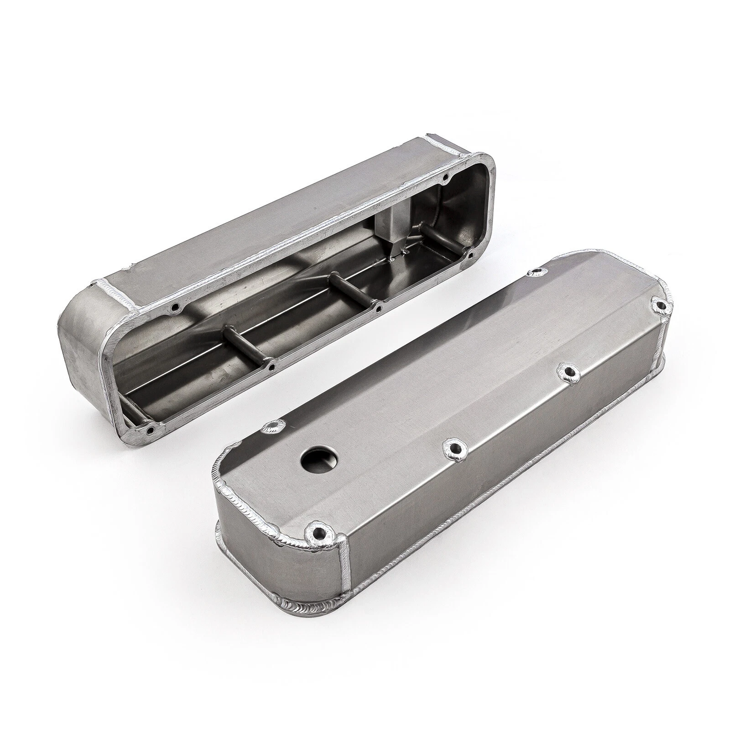 Ford BB 429–460 1968–1988 Fabricated Aluminum Valve Covers – Tall, Long Bolts, With Holes (PVC8544)