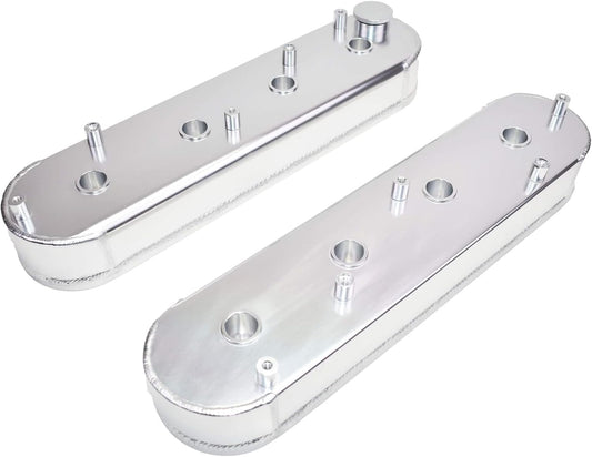 Fabricated Aluminum Valve Covers w/ Coil Mounts for GM LS1 LS3 LS6 LSX 4.8–7.0L | Tall | Center Bolt | Billet Seal (PVC8553)