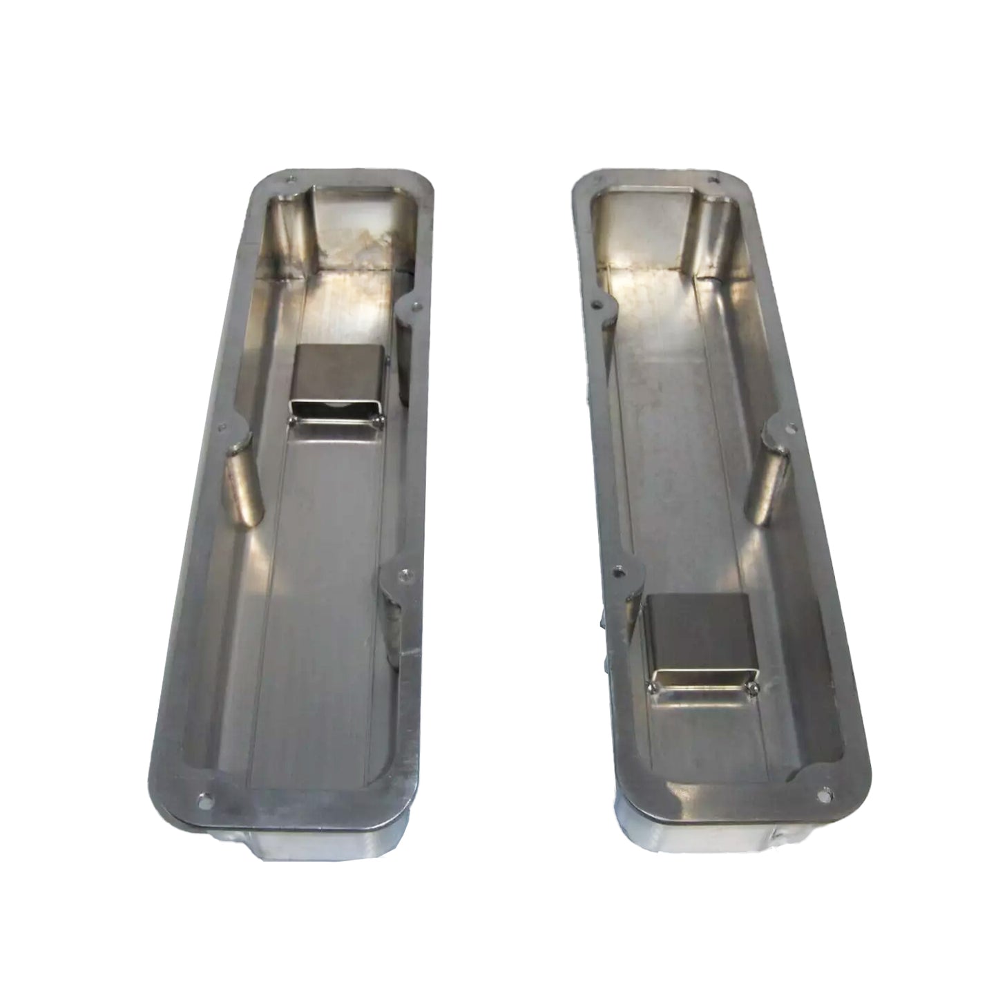 Ford FE 352–428 Fabricated Aluminum Finned Valve Covers | Tall 3-5/8" | Polished Finish | 1958–1976（PVC8557）