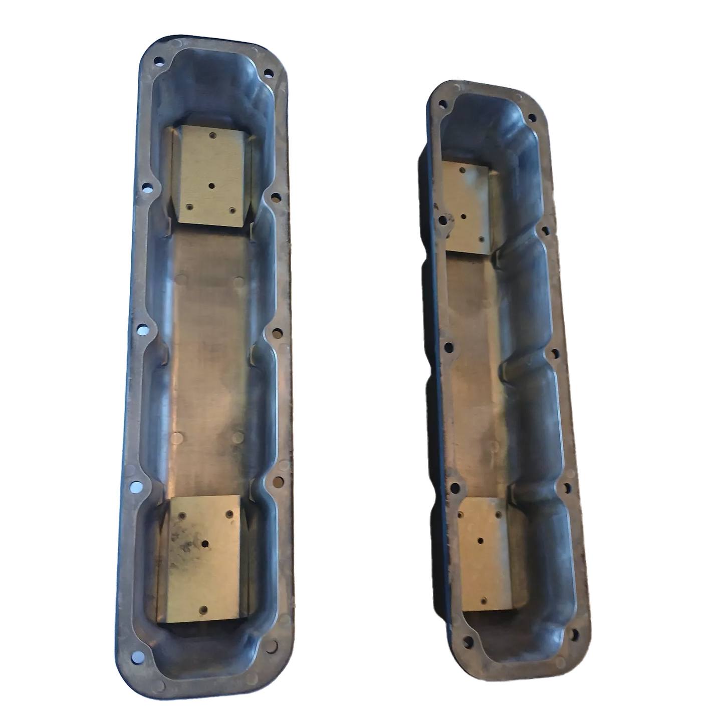 Mopar 5.2L / 5.9L Magnum Tall Finned Valve Covers – 3-1/2" Tall, Black / Satin / Polished, 10-Bolt Design(P8561)