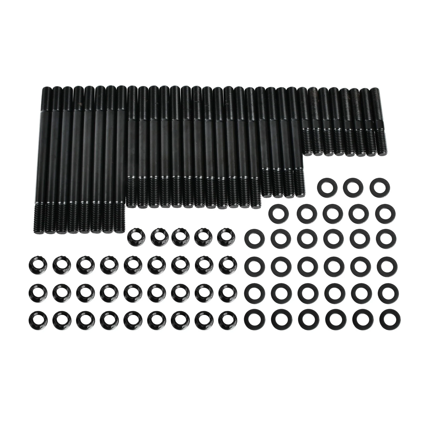 Big Block Chevy 396–454 Cylinder Head Stud Kit | 12-Point Nut & Washer Set | 180,000 PSI Chromoly | Fits 1966–2000 BBC（SKT002）