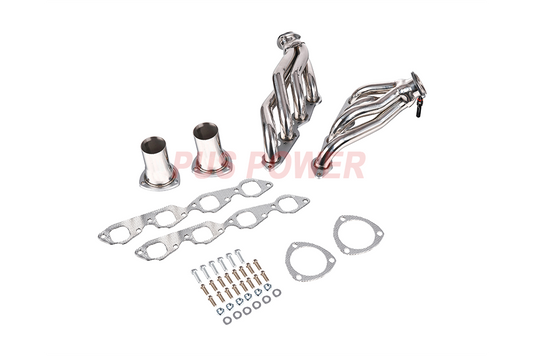 High-Performance Stainless Steel Long Tube Headers & Y-Pipe for 2014–2017 Chevy Silverado GMC Sierra Tahoe Yukon Escalade 1500 5.3L 6.2L V8 | 1-7/8'' Primaries, 3'' Collector | 8-2-1 Exhaust Design(EH032SS)