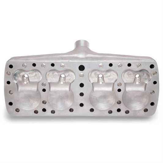 Flathead Ford V8 Cylinder Heads - 65cc Chambers, Bare Aluminum, 1938–1948 Ford & Mercury 24-Stud V8 (PCH-1125)