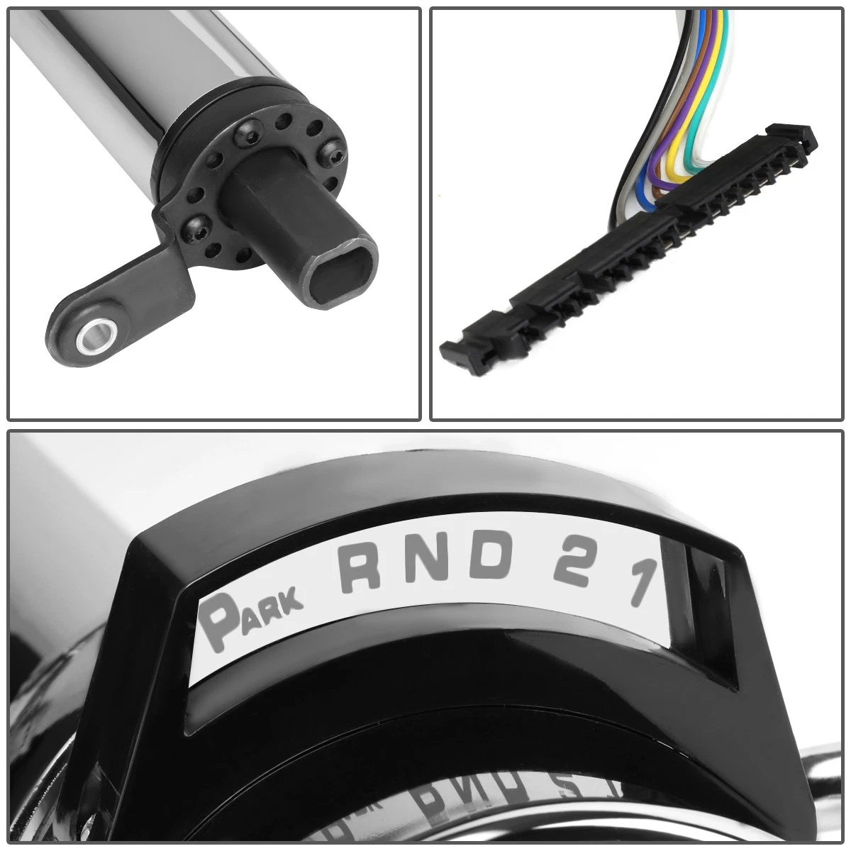 28/30/32 Inch Stainless Steel Tilt Steering Column Kit, Manual Floor Shift & Automatic, Polished Chrome / Black Coated - Fits 1955-1959 Chevy GM Hot Rod