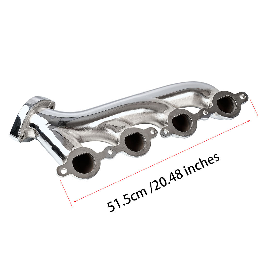 LS Swap Exhaust Manifolds, Chrome Finish, 1.75" Primary Tubes, 2.25" Collectors, Compatible With GM Small Block Gen III & IV Engines（EH030CH））