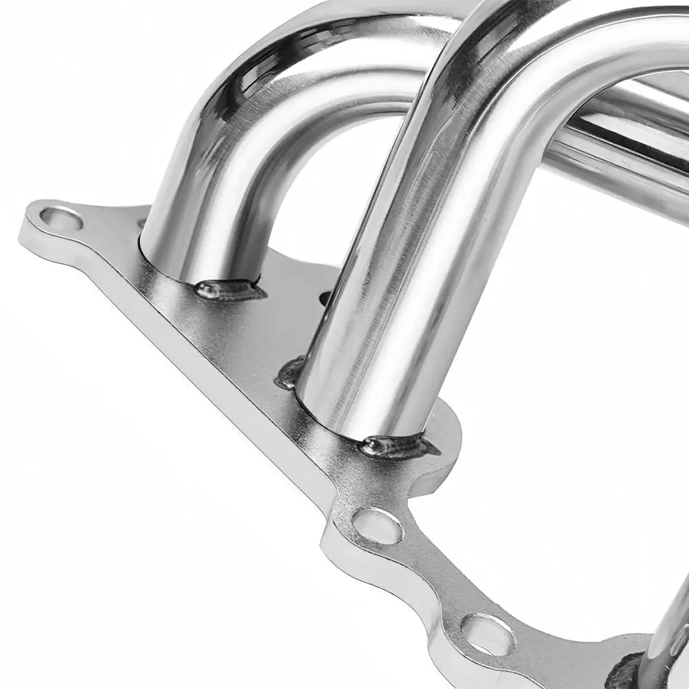 Mirror Polished 304 Stainless Steel Exhaust Header - Fits 1995-2001 Toyota Tacoma 2.4L 2.7L L4