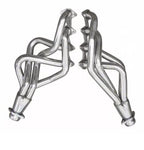 1-5/8" Polished Stainless Steel Long Tube Exhaust Headers - Fits 2005-2010 Ford Mustang GT 4.6L 3V V8 Automatic Transmission Muscle Car